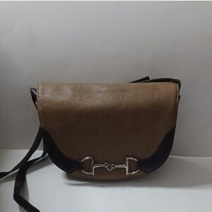 Elegant Tan and Black Women's Bag